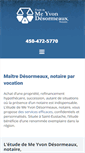 Mobile Screenshot of desormeauxprevostnotaires.com
