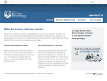 Tablet Screenshot of desormeauxprevostnotaires.com